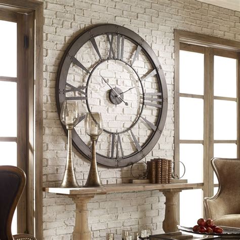 large statement wall clocks.